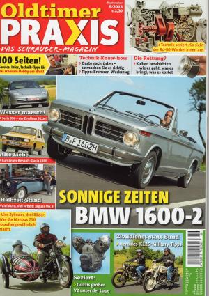 Titel Oldtimer Praxis 09/2013 BMW 1600-2 Cabrio